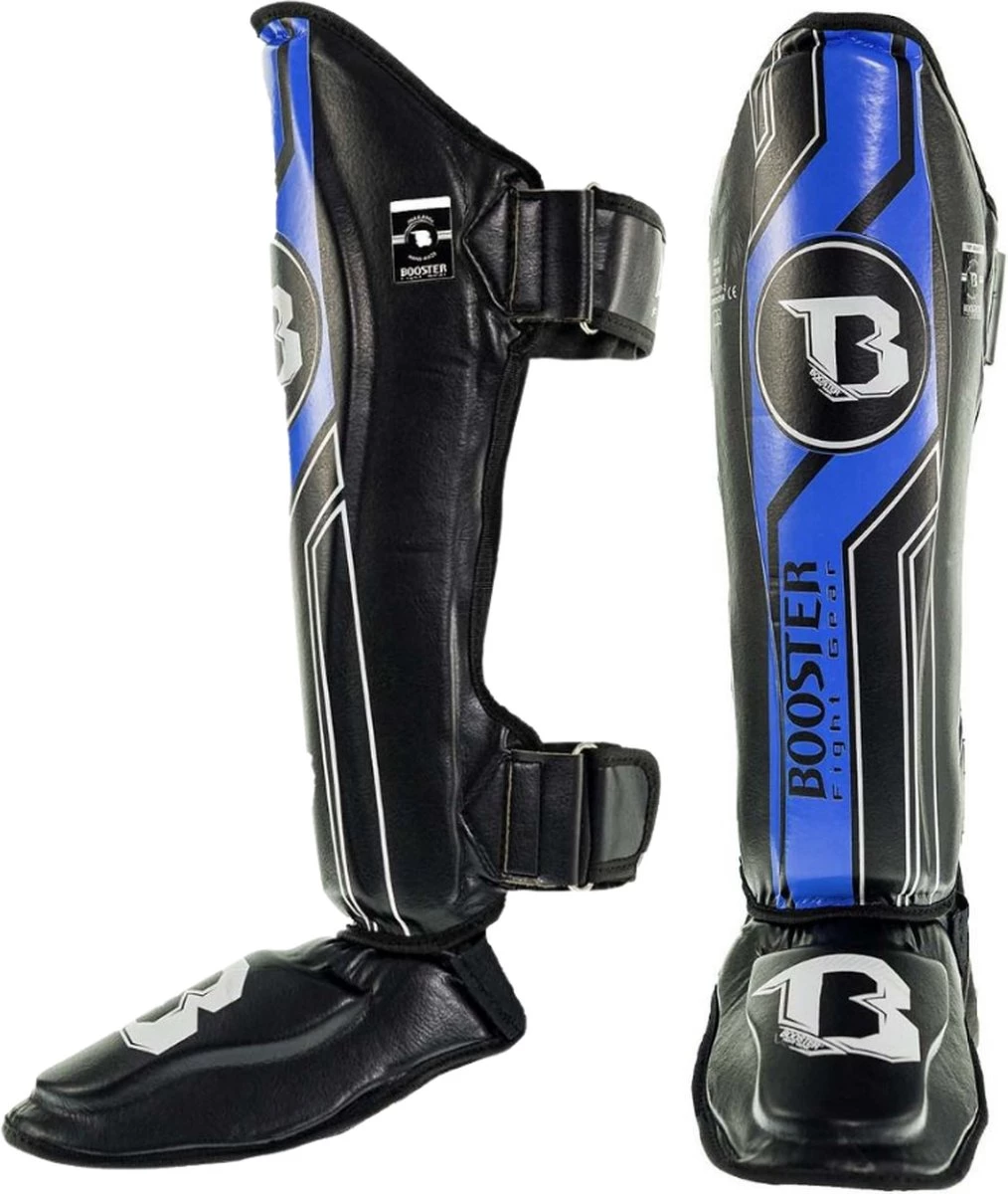 Booster Fight Gear Protègetibias Booster Fightgear BSG V9 NOIR BLEU M 3 Booster Fight Gear Protègetibias Booster Fightgear BSG V9 NOIR BLEU M