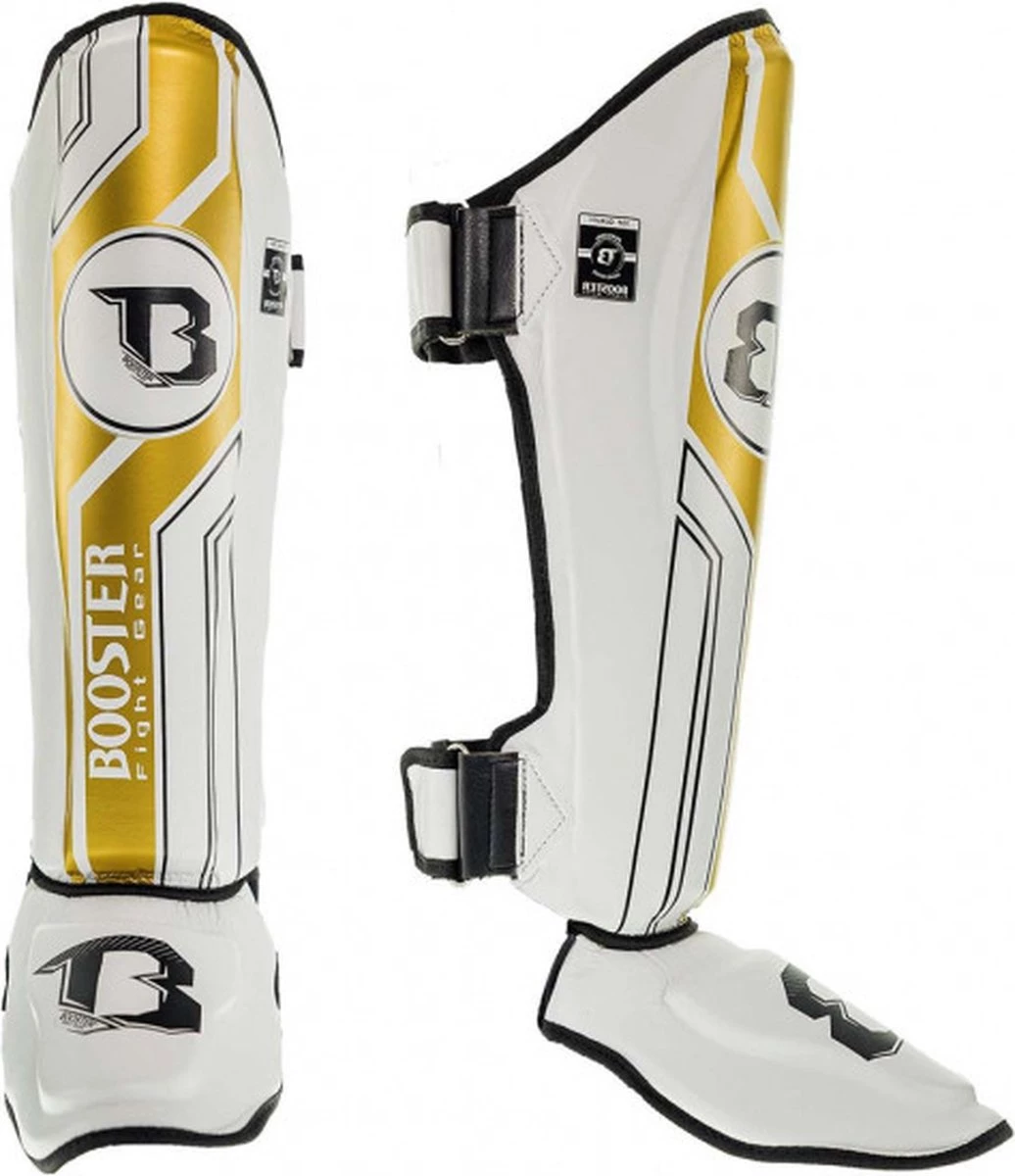 Booster Fight Gear Protègetibias Booster Fightgear BSG V9 Blanc Or L 7 Booster Fight Gear Protègetibias Booster Fightgear BSG V9 Blanc Or L – Image 5
