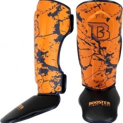 Booster Fight Gear Booster Fightgear Protègestibias SG Youth Orange Marbre XS