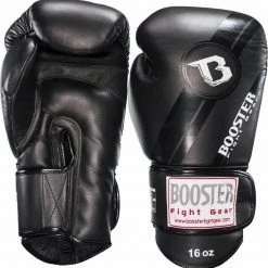 Booster Fight Gear Gants De Boxe Booster (kick) Foil V3 Black 12oz