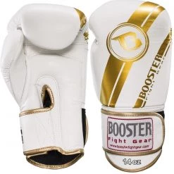 Booster Fight Gear GANTS DE BOXE BOOSTER FIGHTGEAR (cuir) BGL 1 V3 BLANC OR 16 OZ