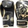 Booster Fight Gear Gants De Boxe Booster (kick) Junior Marble Black Gold 6oz Rouge