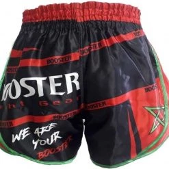 Booster Fight Gear Short De Kick Boxing Maroc Rouge Zwart Rouge Blanc -Booster fight gear Soldes Boutique 1200x1058