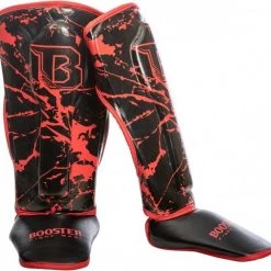 Booster Fight Gear Protègetibias Booster Junior Marble Red Extra Small