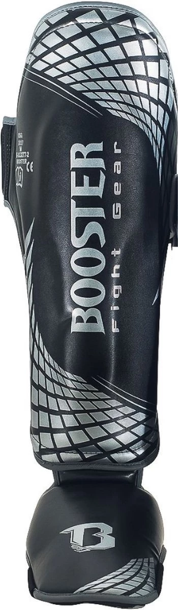 Booster Fight Gear Protègetibias Booster Cube Noir Argent Large Argent Noir 7 Booster Fight Gear Protègetibias Booster Cube Noir Argent Large Argent Noir – Image 5
