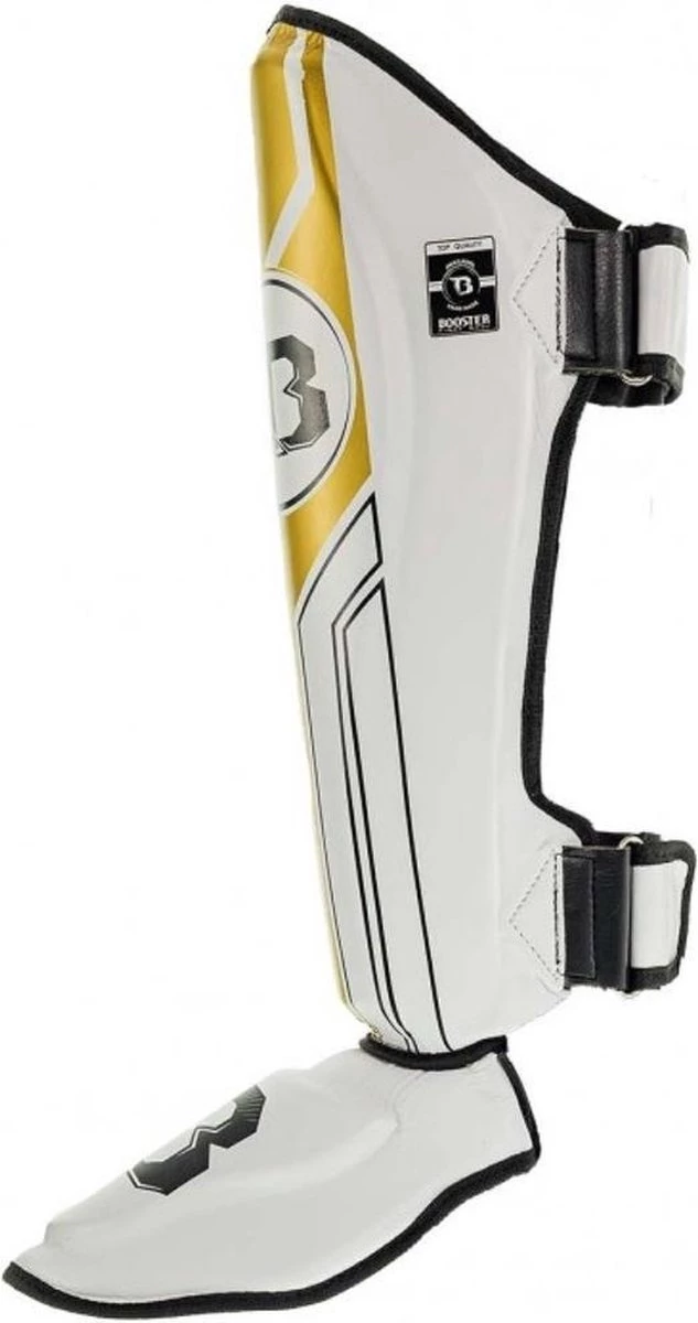 Booster Fight Gear Protègetibias Booster Fightgear BSG V9 Blanc Or L 4 Booster Fight Gear Protègetibias Booster Fightgear BSG V9 Blanc Or L – Image 2