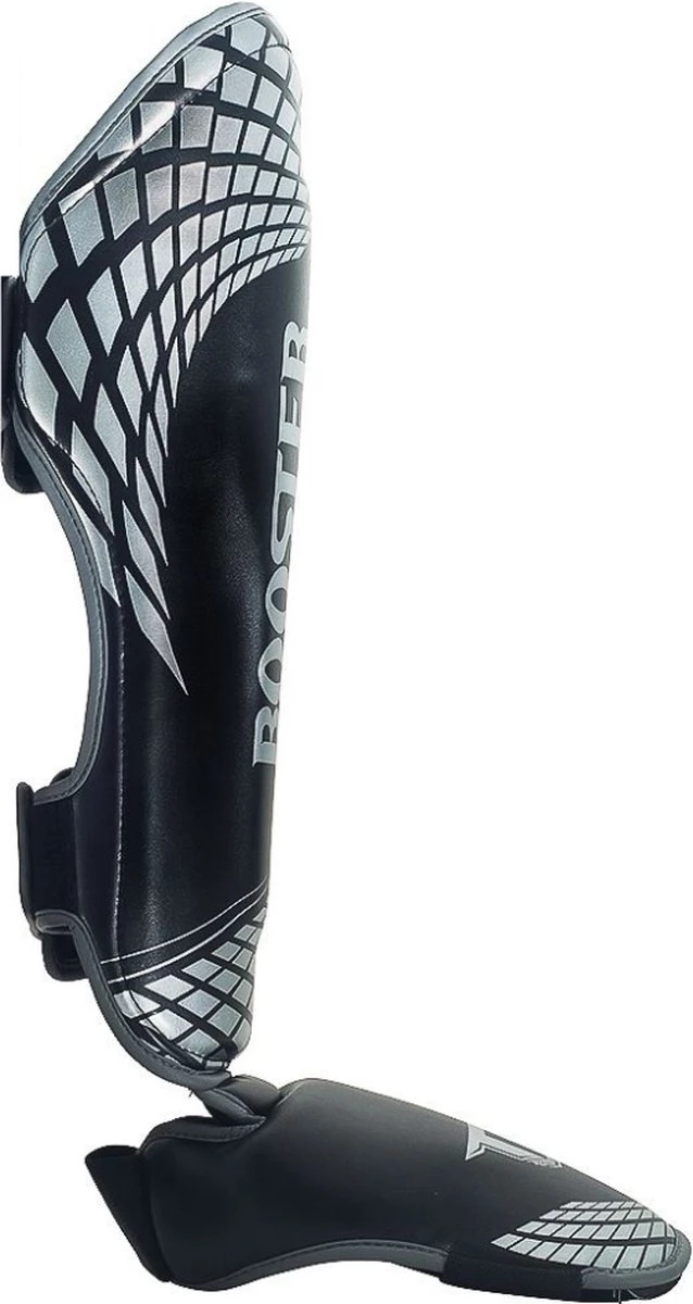 Booster Fight Gear Protègetibias Booster Cube Noir Argent Large Argent Noir 6 Booster Fight Gear Protègetibias Booster Cube Noir Argent Large Argent Noir – Image 4