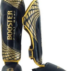 Booster Fight Gear Protègetibias Booster Cube Noir Or Medium